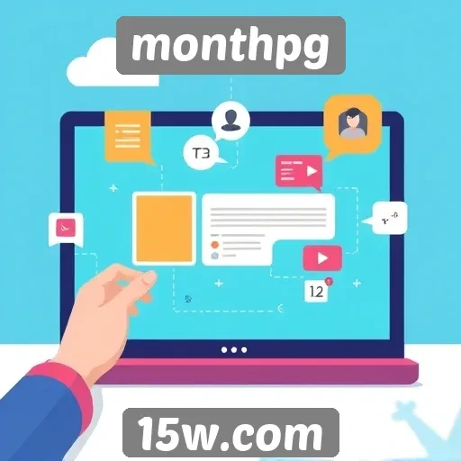 Explorando os recursos interativos do site monthpg